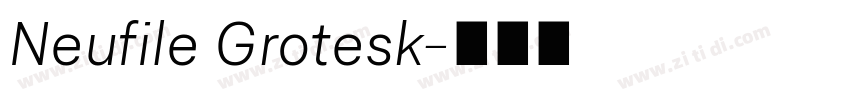 Neufile Grotesk字体转换